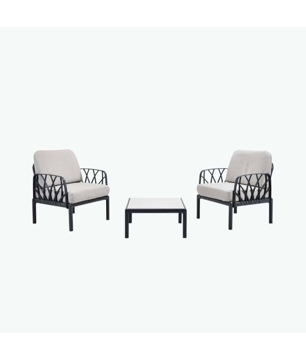 CONJUNTO SOFAS GARDA  1 + 1 + MESA